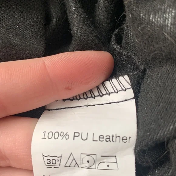 A-Line Pleather Skirt With Faux Corset (Size 4) - Picture 6 of 6